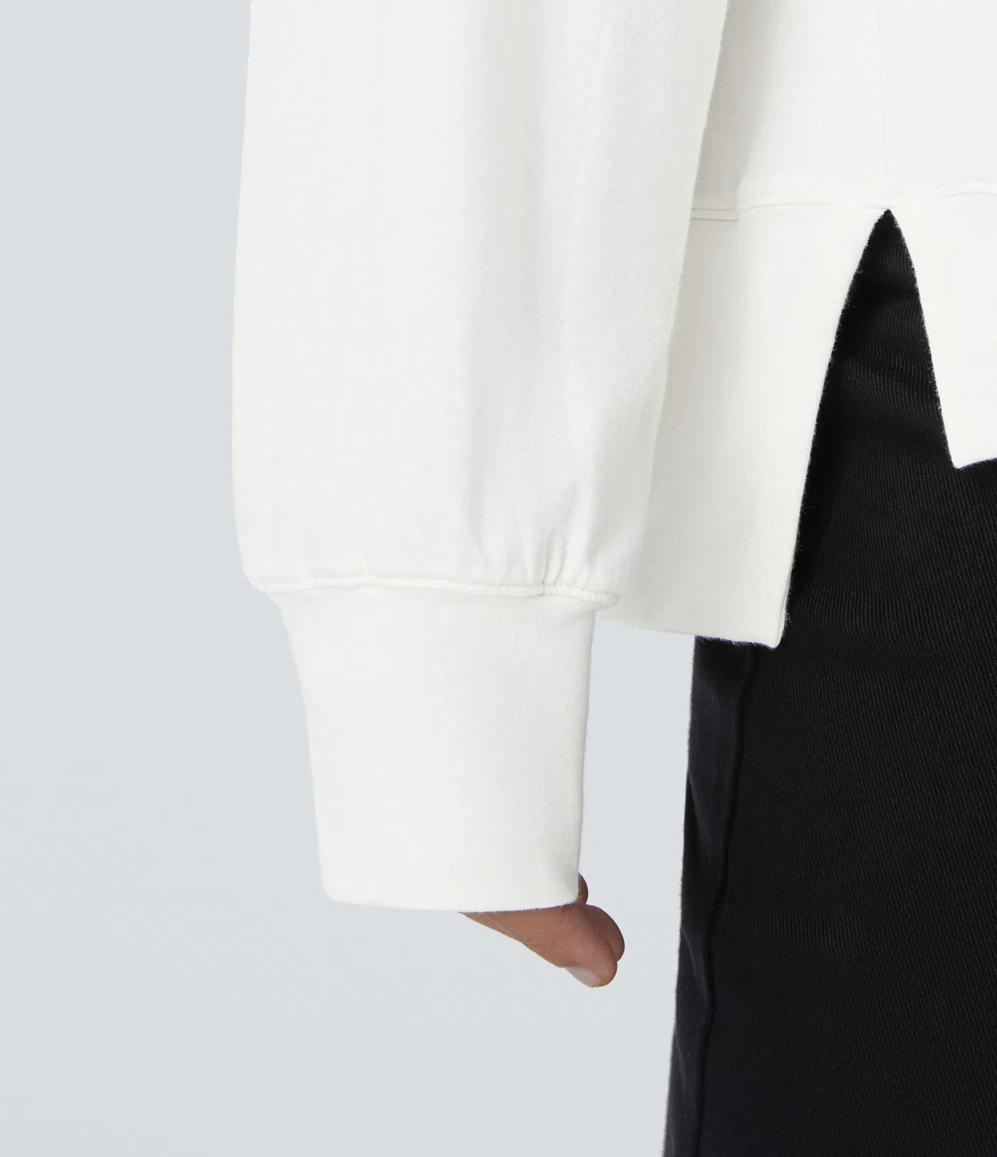 High low sweat shirt