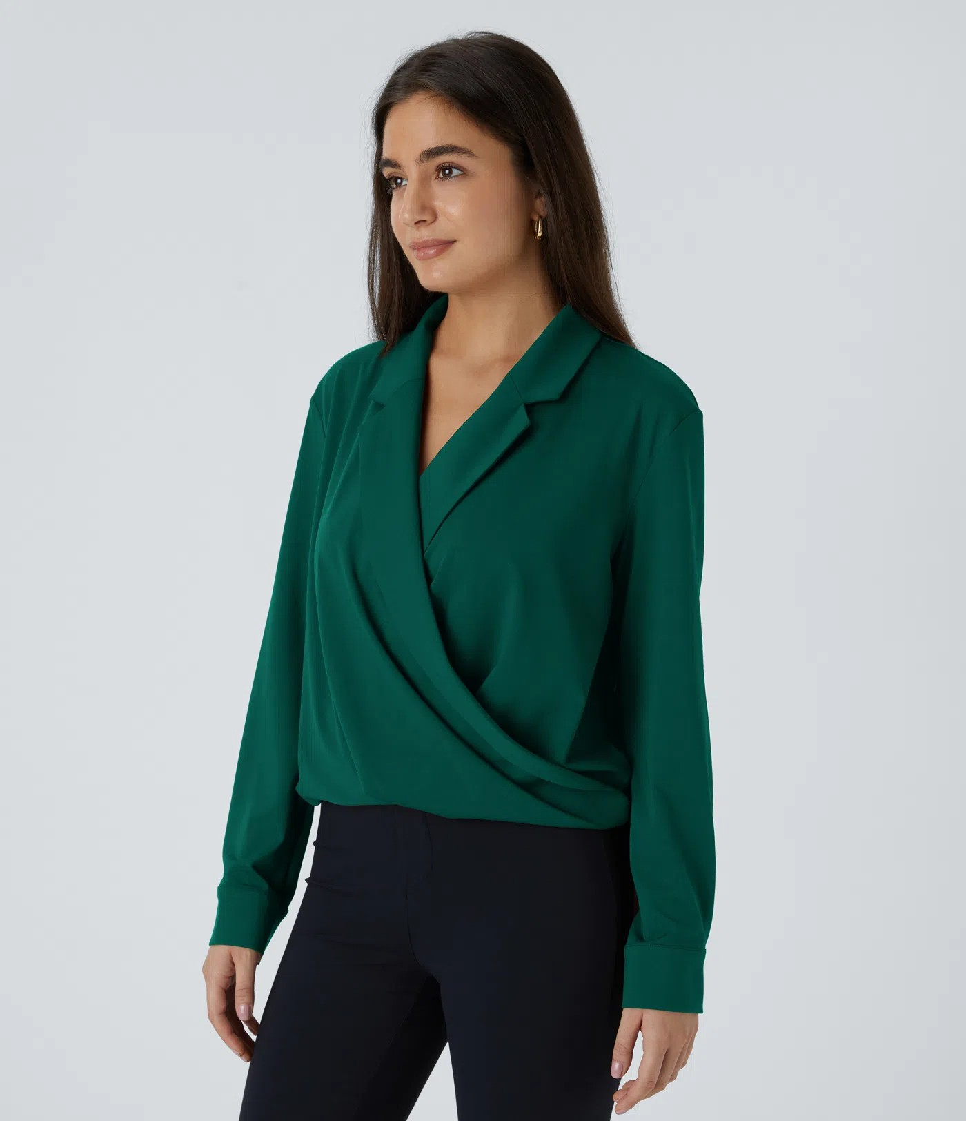 Lapel Crossover Shirt