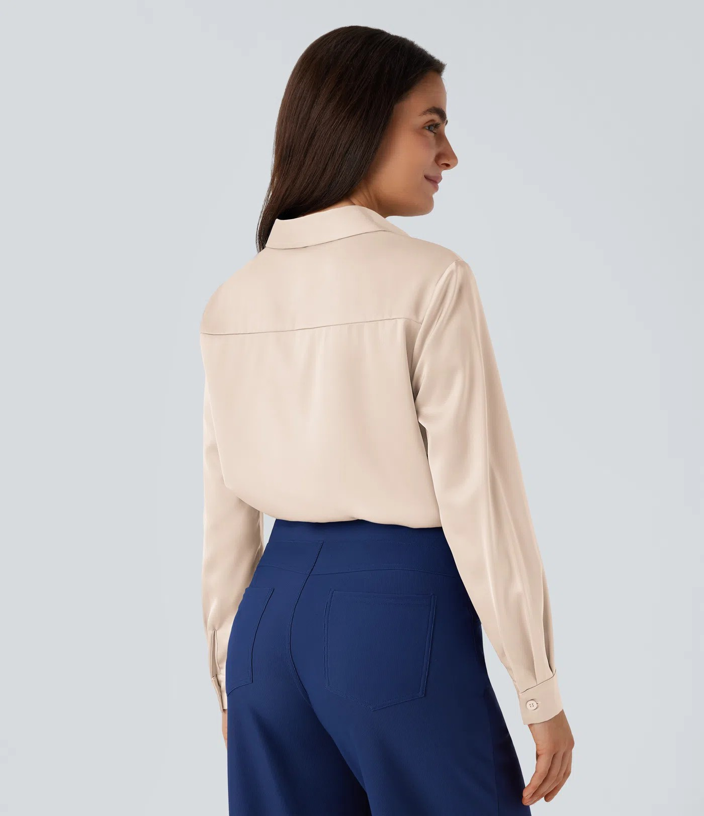 Satin work shirt