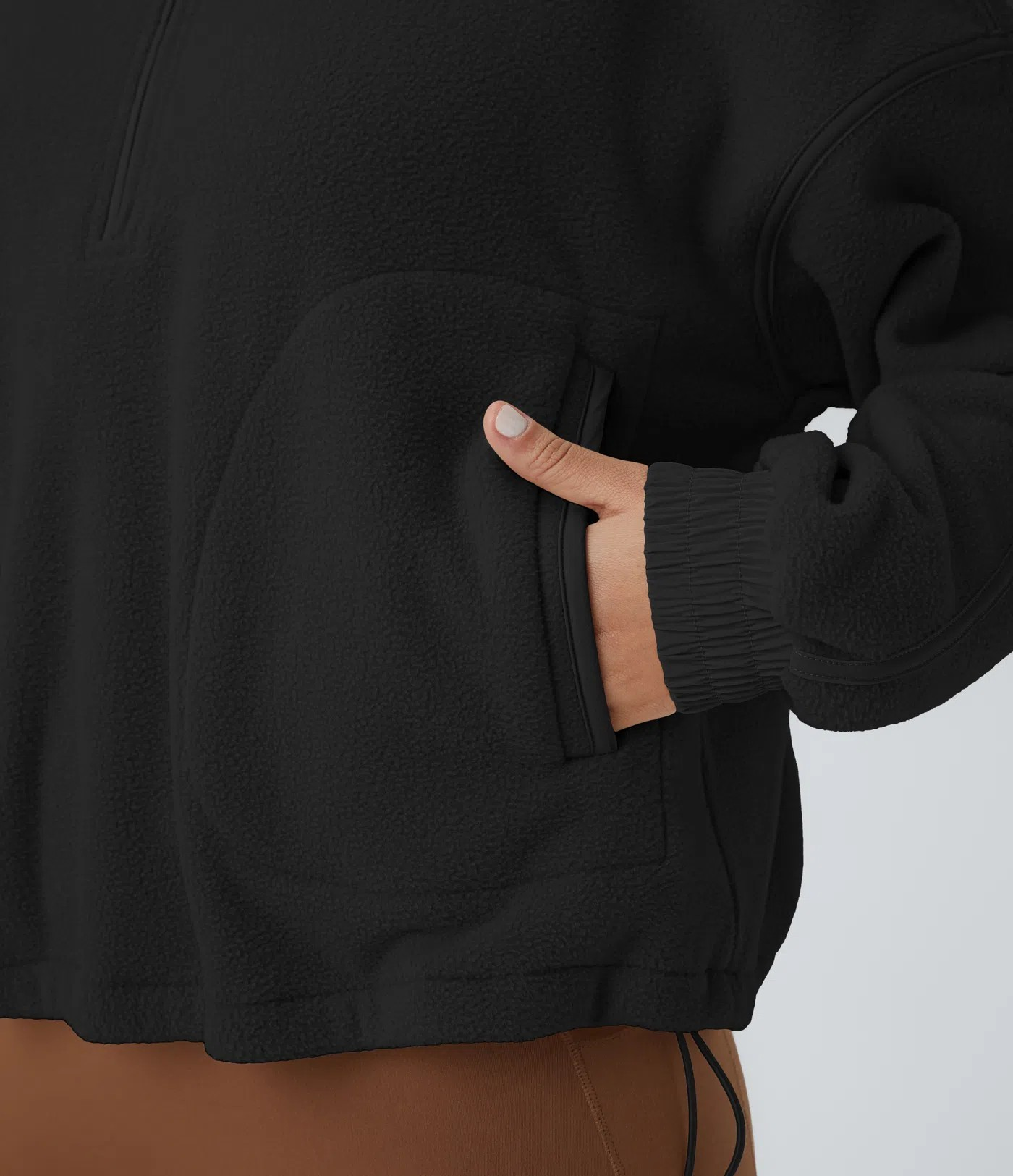 Relaxed fleece sweatshirt
