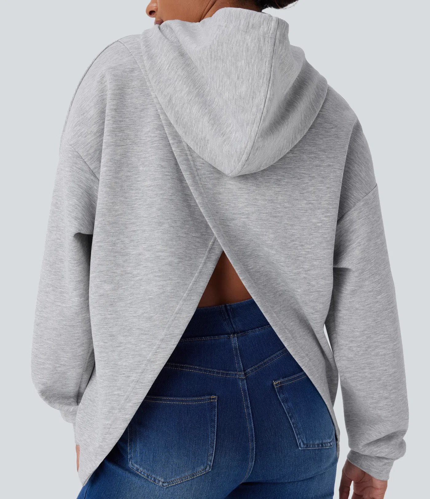 Crossover Hood Sweatshirt