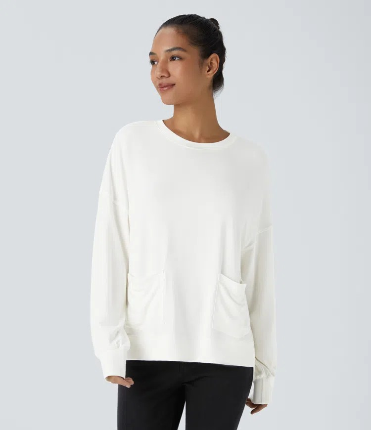 High low sweat shirt