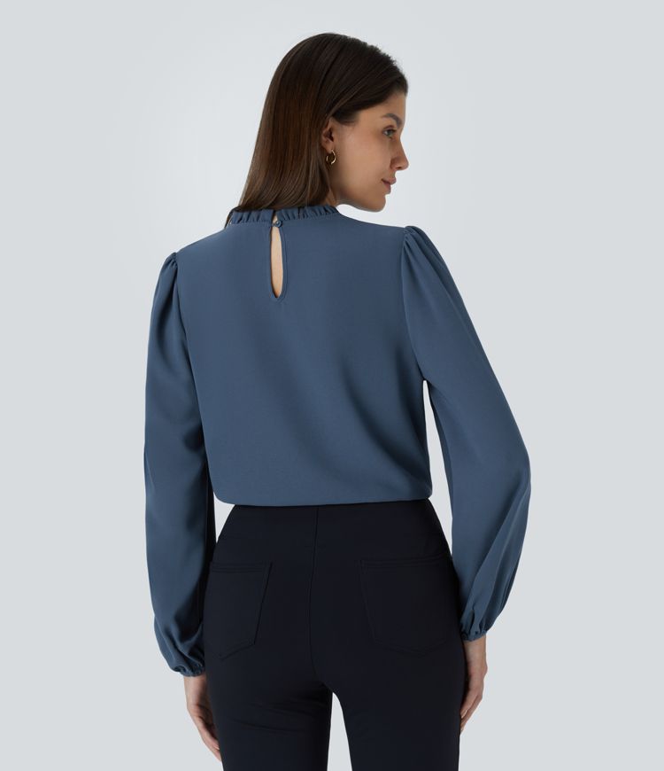 Ruffle Pleat Blouse