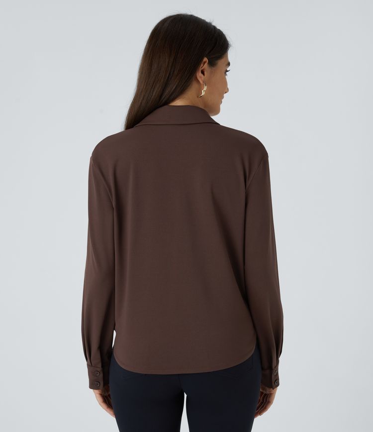 Lapel Crossover Shirt