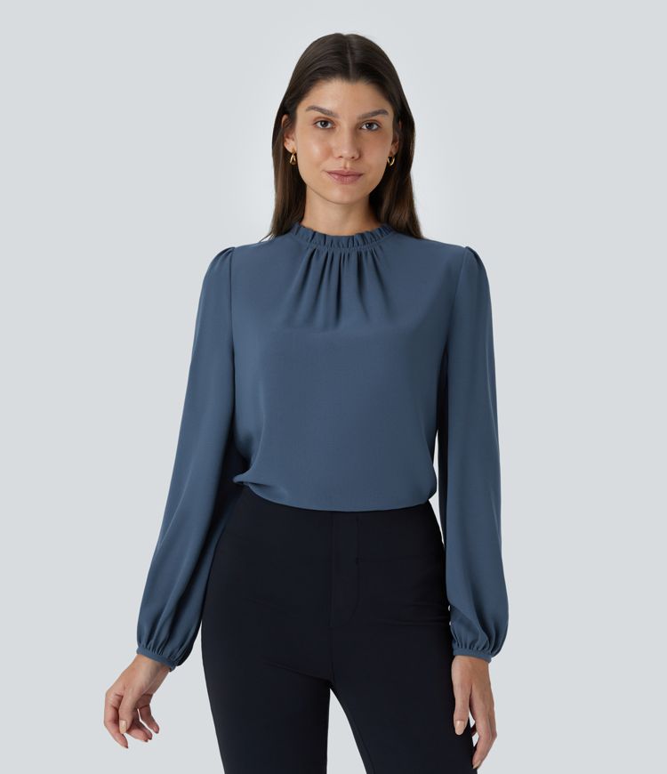 Ruffle Pleat Blouse