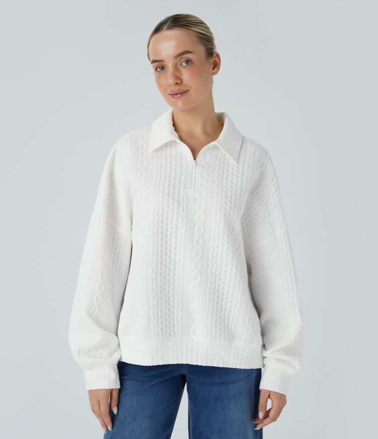 Casual knit sweatshirt
