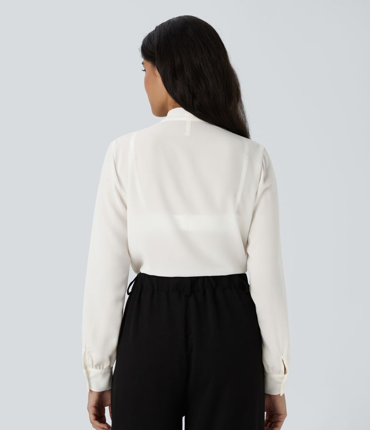 V-Pleat Blouse